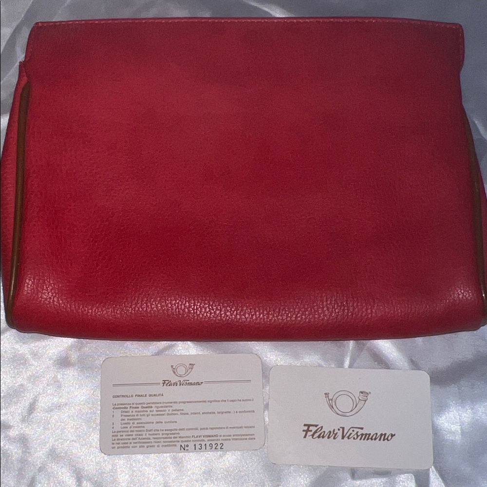 Flavi Vismano red clutch - Picture 10 of 12